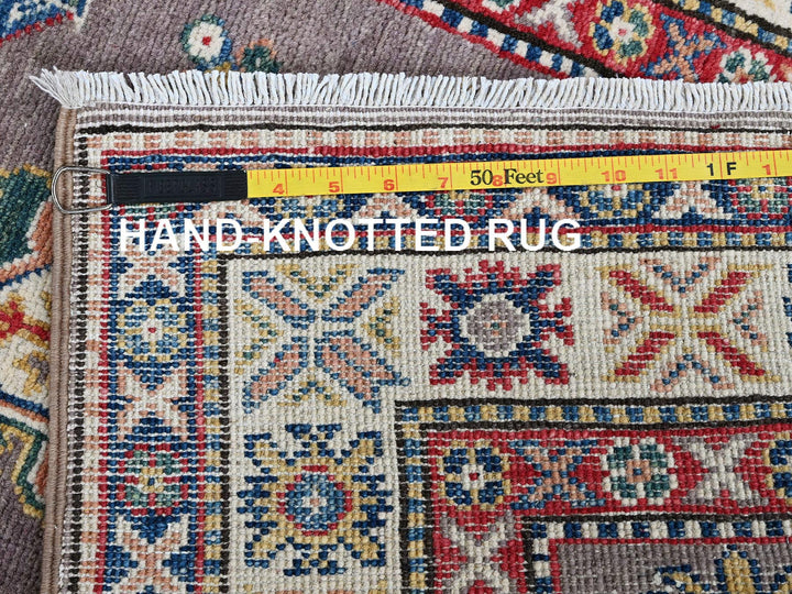 2'9" x 12'6" New Hand Knotted Grey Wool Runner Oriental Rug - MOA102472