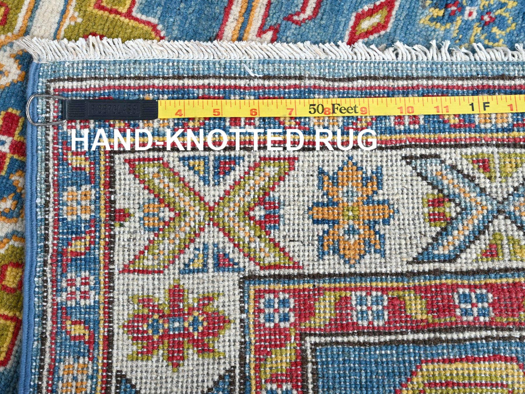 2'9" x 11'2" New Hand Knotted Blue Wool Runner Oriental Rug - MOA102475