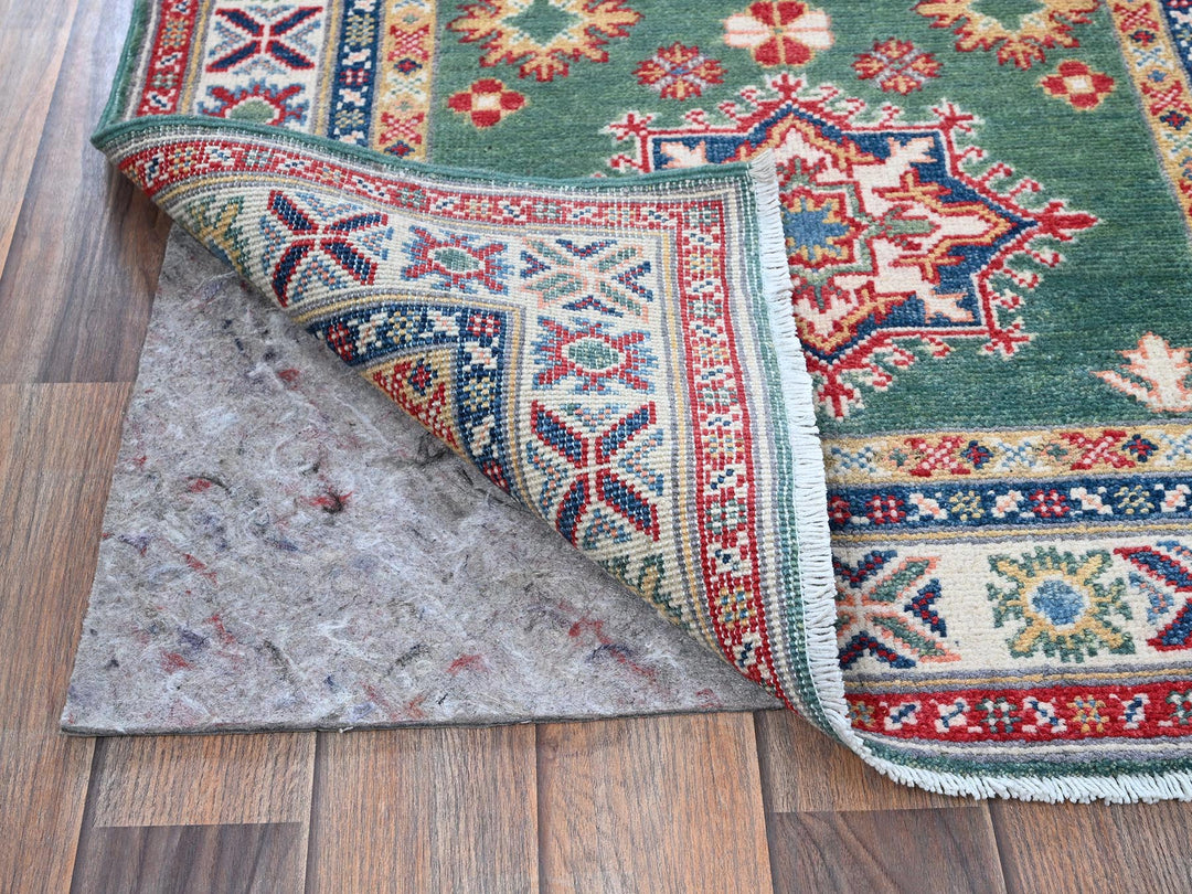 2'8" x 9'10" New Hand Knotted Green Wool Runner Oriental Rug - MOA102476