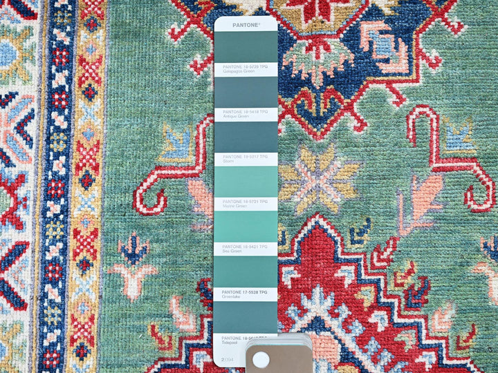 2'8" x 9'10" New Hand Knotted Green Wool Runner Oriental Rug - MOA102476