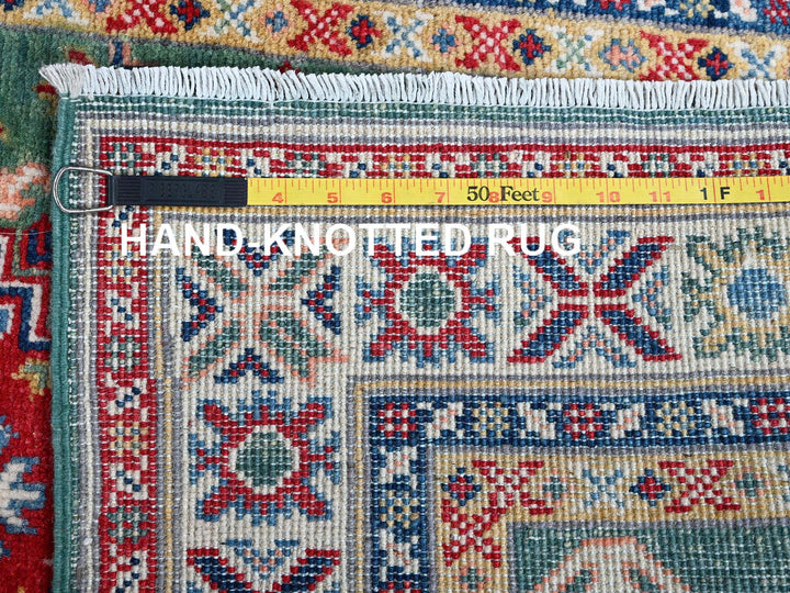 2'8" x 9'10" New Hand Knotted Green Wool Runner Oriental Rug - MOA102476