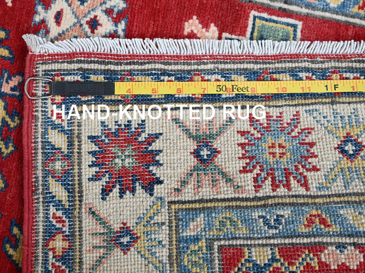 2'7" x 12'7" New Hand Knotted Red Wool Runner Oriental Rug - MOA102479
