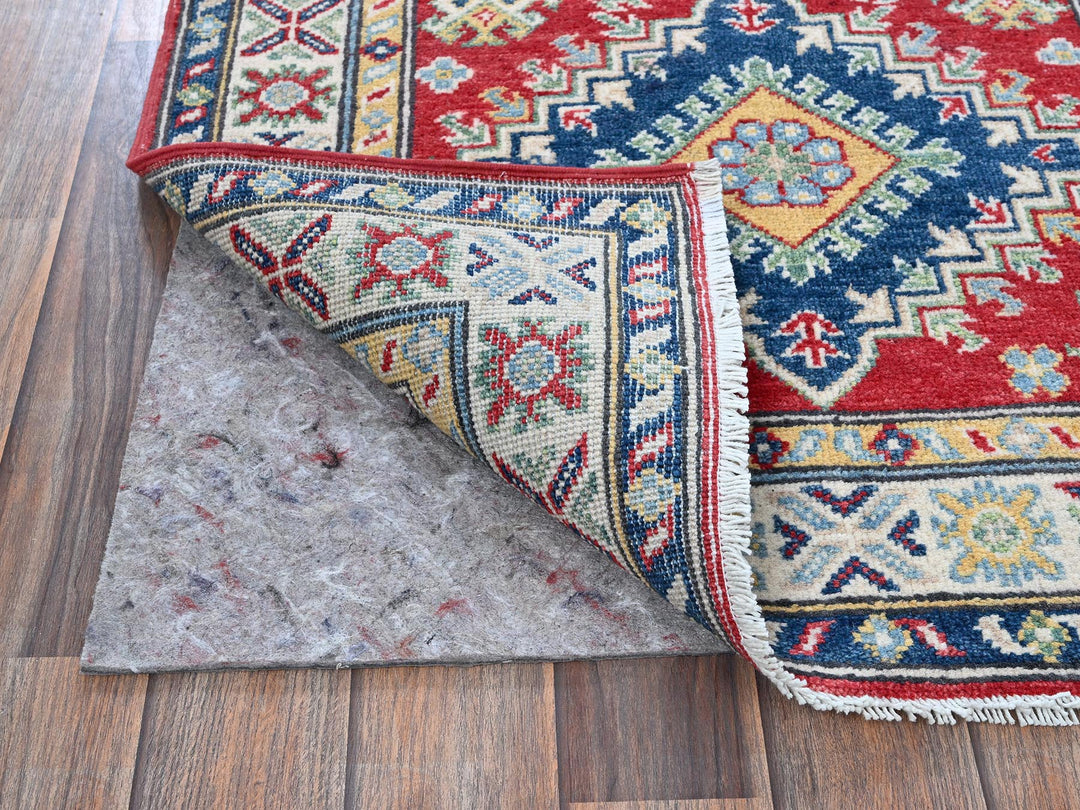 2'9" x 9'6" New Hand Knotted Red Wool Runner Oriental Rug - MOA102480