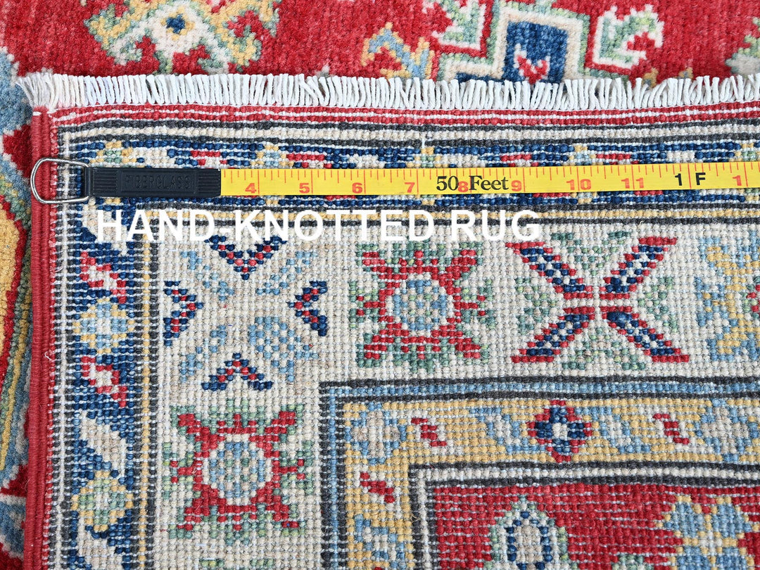 2'9" x 9'6" New Hand Knotted Red Wool Runner Oriental Rug - MOA102480