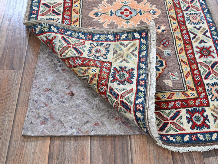 2'0" x 6'5" New Hand Knotted Grey Wool Runner Oriental Rug - MOA102486