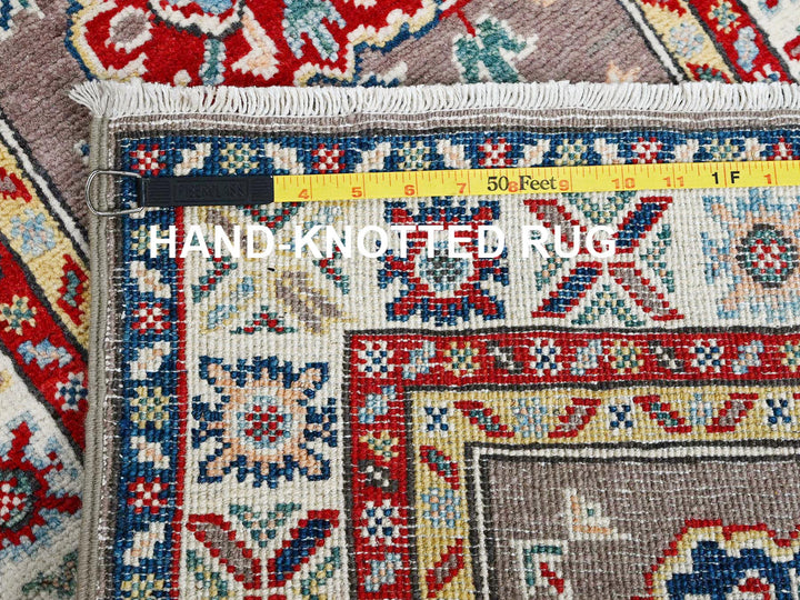 2'0" x 6'5" New Hand Knotted Grey Wool Runner Oriental Rug - MOA102486