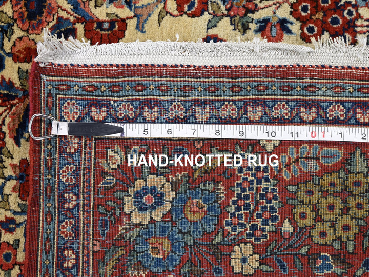 4'4" x 6'9" Vintage Hand Knotted Beige Wool Rectangle Oriental Rug - MOA10248701