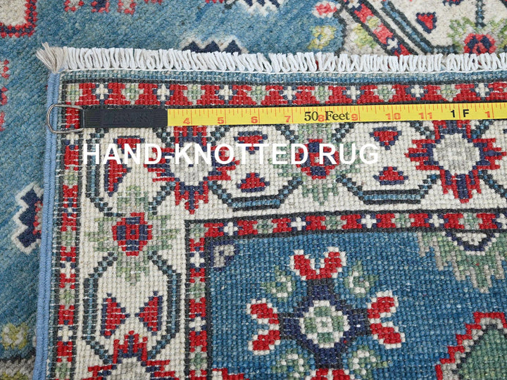 2'1" x 6'1" New Hand Knotted Blue Wool Runner Oriental Rug - MOA102487