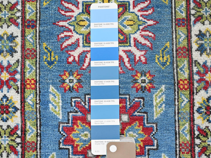 2'3" x 6'0" New Hand Knotted Blue Wool Runner Oriental Rug - MOA102488