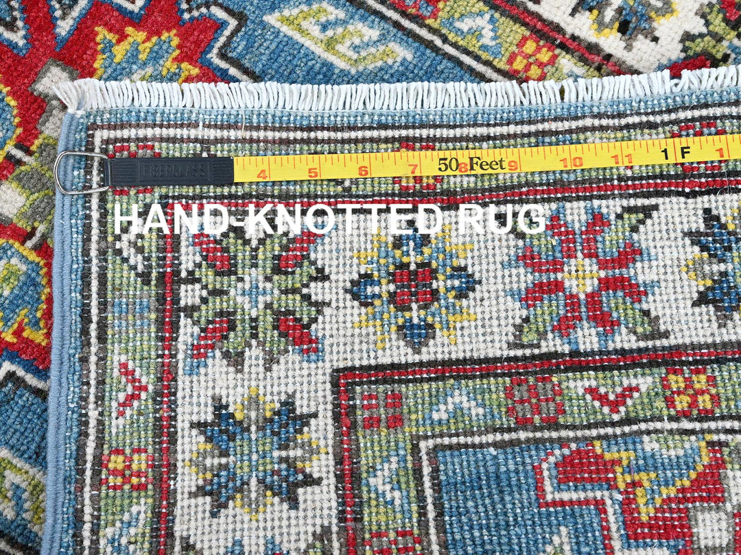 2'3" x 6'0" New Hand Knotted Blue Wool Runner Oriental Rug - MOA102488