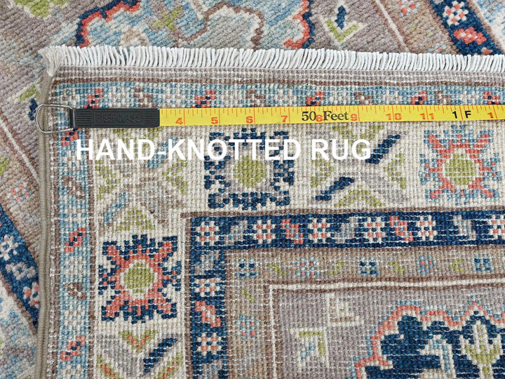 2'1" x 5'10" New Hand Knotted Grey Wool Runner Oriental Rug - MOA102489