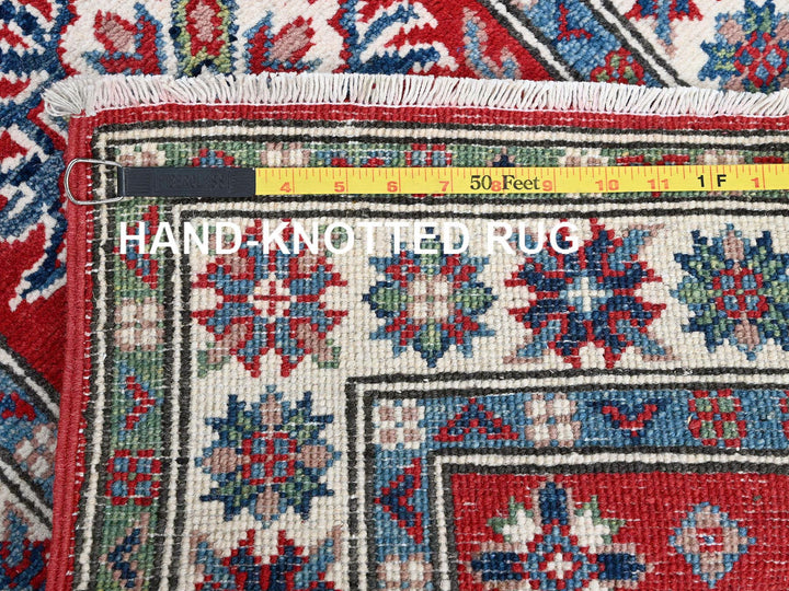 2'1" x 6'0" New Hand Knotted Red Wool Runner Oriental Rug - MOA102494