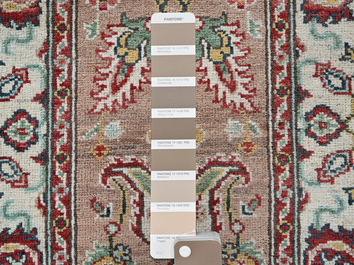 2'2" x 5'10" New Hand Knotted Brown Wool Runner Oriental Rug - MOA102495