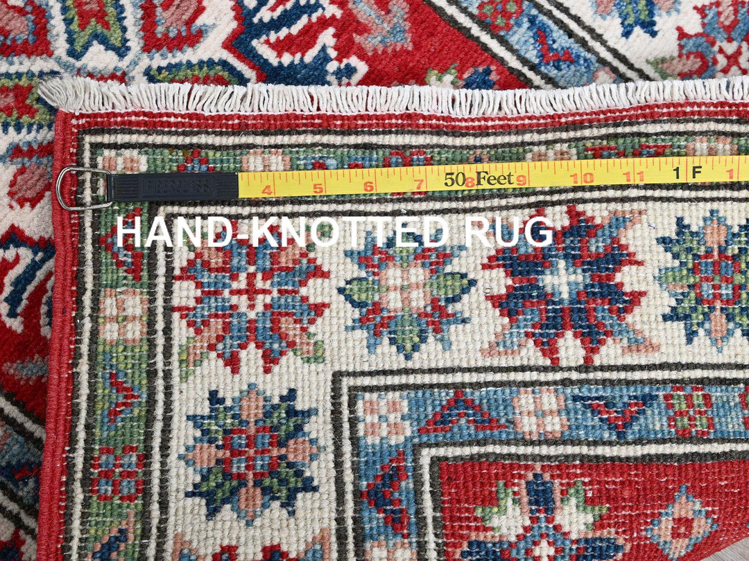 2'1" x 6'0" New Hand Knotted Red Wool Runner Oriental Rug - MOA102500