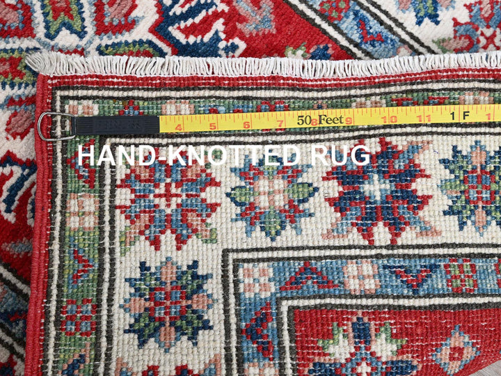 2'1" x 6'0" New Hand Knotted Red Wool Runner Oriental Rug - MOA102500