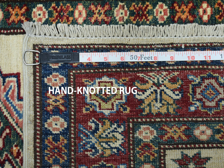 2'9" x 19'1" New Hand Knotted Ivory Wool Runner Oriental Rug - MOA10250187