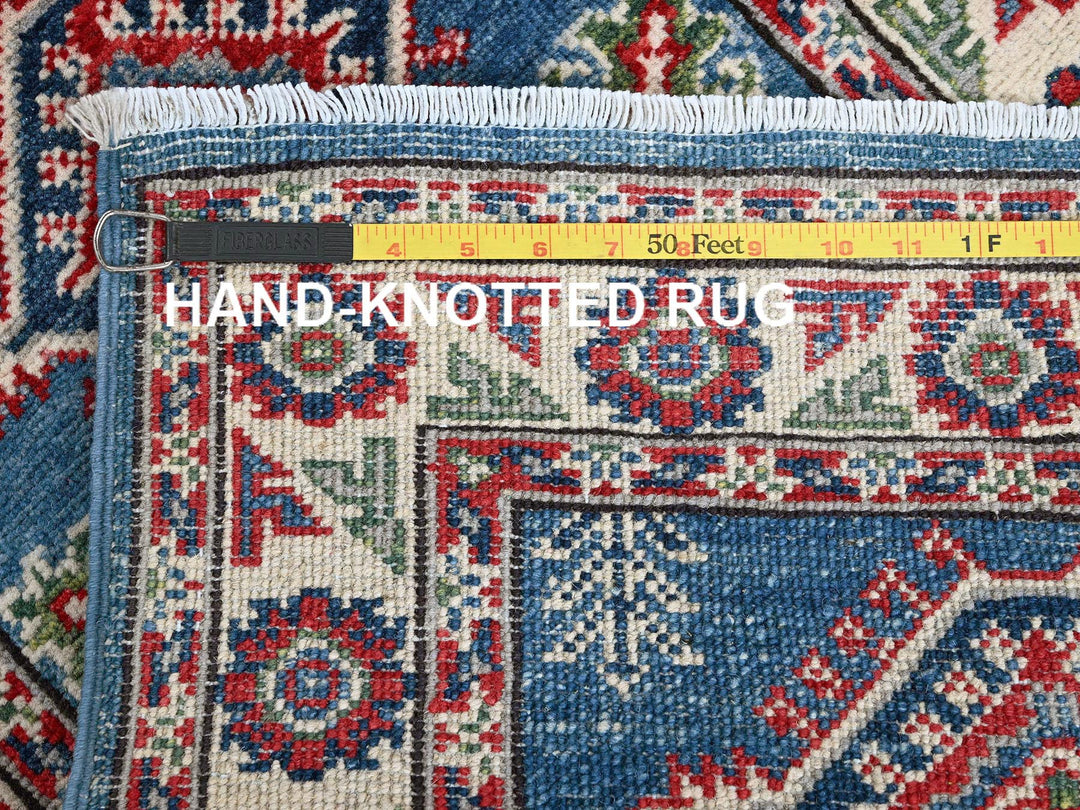 2'1" x 5'10" New Hand Knotted Blue Wool Runner Oriental Rug - MOA102501
