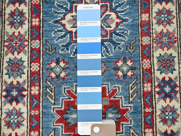 2'0" x 5'10" New Hand Knotted Blue Wool Runner Oriental Rug - MOA102502