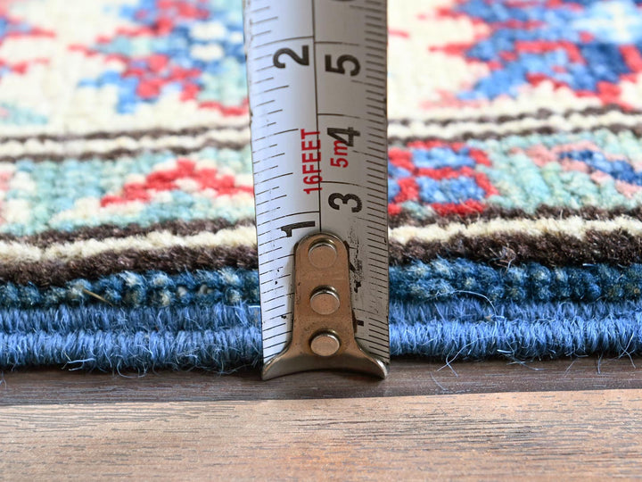 2'0" x 5'10" New Hand Knotted Blue Wool Runner Oriental Rug - MOA102502