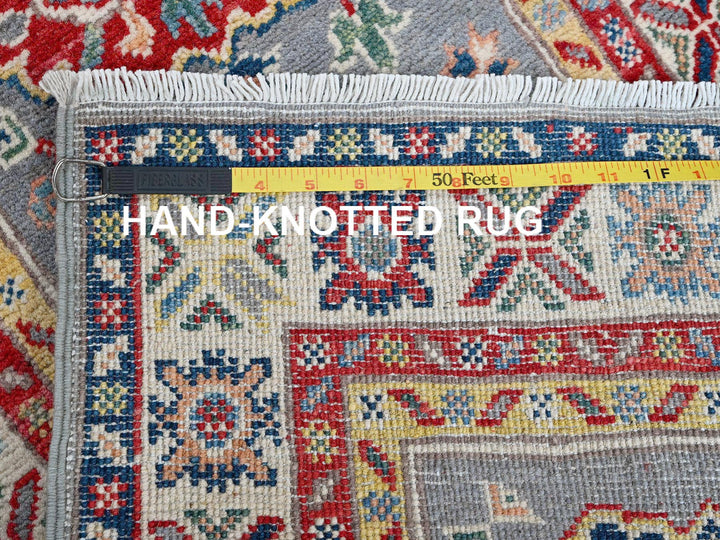 2'0" x 6'6" New Hand Knotted Grey Wool Runner Oriental Rug - MOA102503