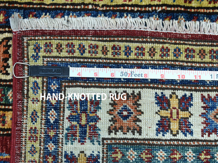 2'8" x 19'5" New Hand Knotted Red Wool Runner Oriental Rug - MOA10250575
