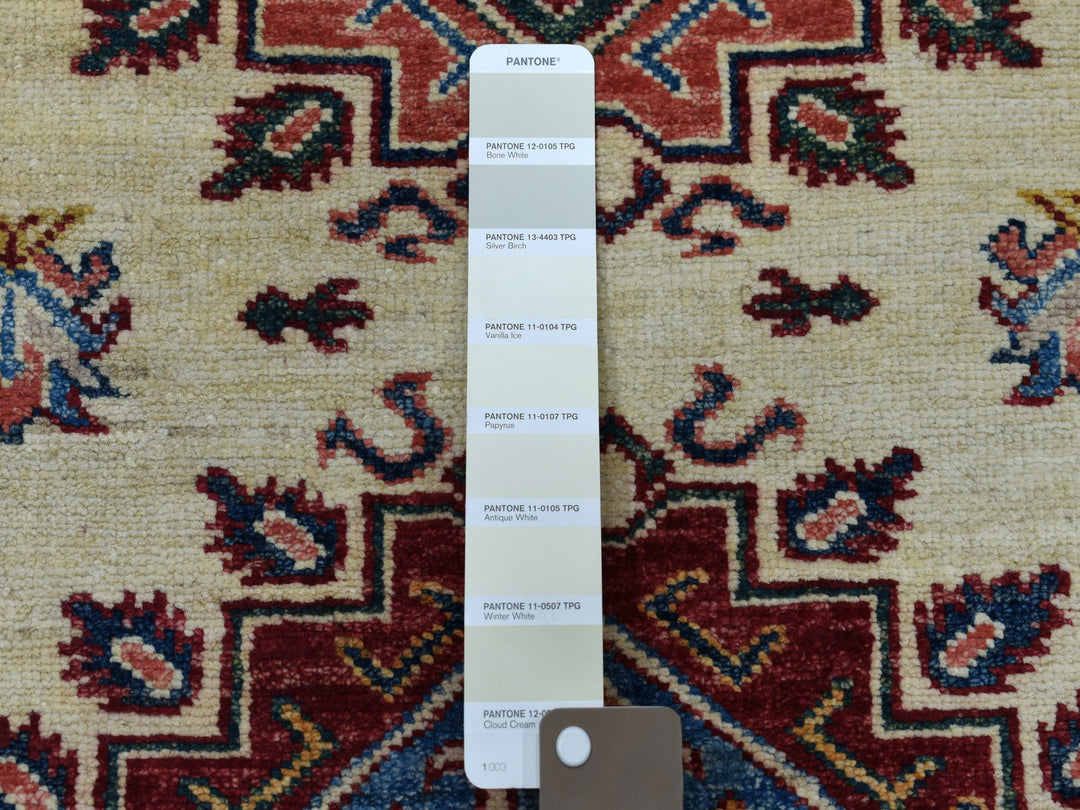 2'9" x 19'0" New Hand Knotted Ivory Wool Runner Oriental Rug - MOA10250646