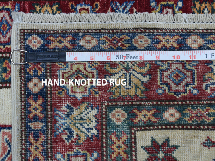 2'9" x 19'0" New Hand Knotted Ivory Wool Runner Oriental Rug - MOA10250646