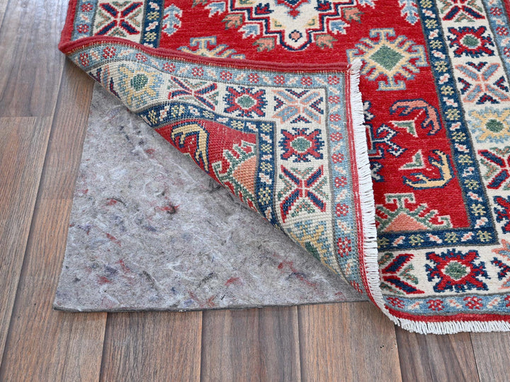 2'0" x 5'9" New Hand Knotted Red Wool Runner Oriental Rug - MOA102506