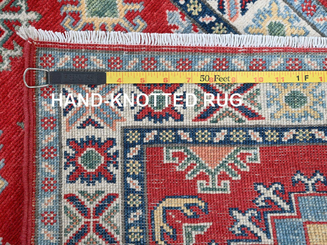 2'0" x 5'9" New Hand Knotted Red Wool Runner Oriental Rug - MOA102506
