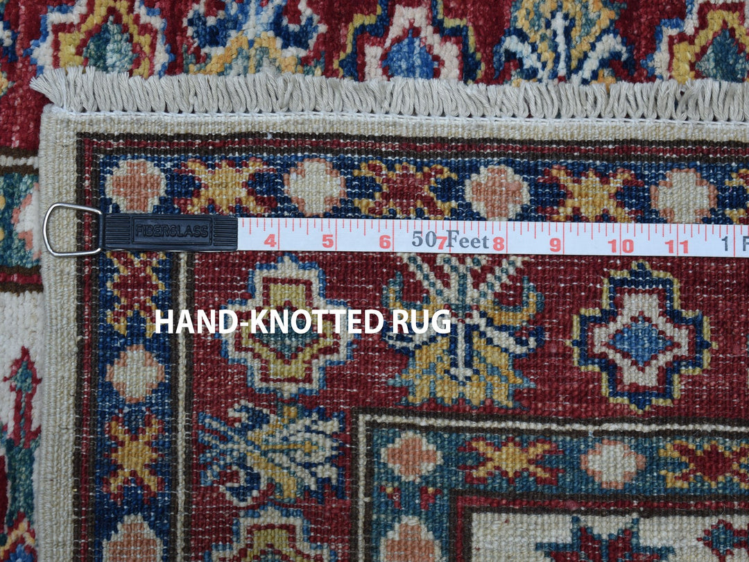 2'10" x 19'1" New Hand Knotted Ivory Wool Runner Oriental Rug - MOA10250822