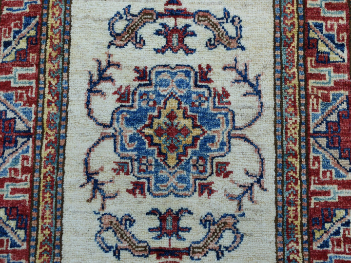 2'1" x 3'2" New Hand Knotted Ivory Wool Rectangle Oriental Rug - MOA10251013