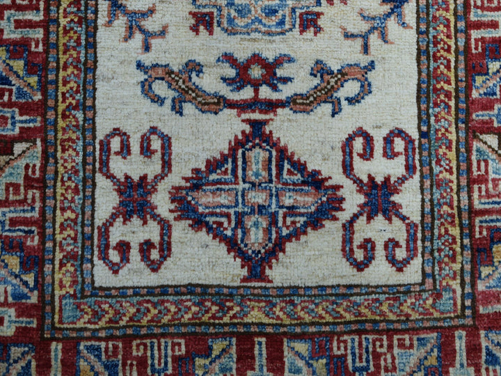 2'2" x 3'1" New Hand Knotted Ivory Wool Rectangle Oriental Rug - MOA10251020