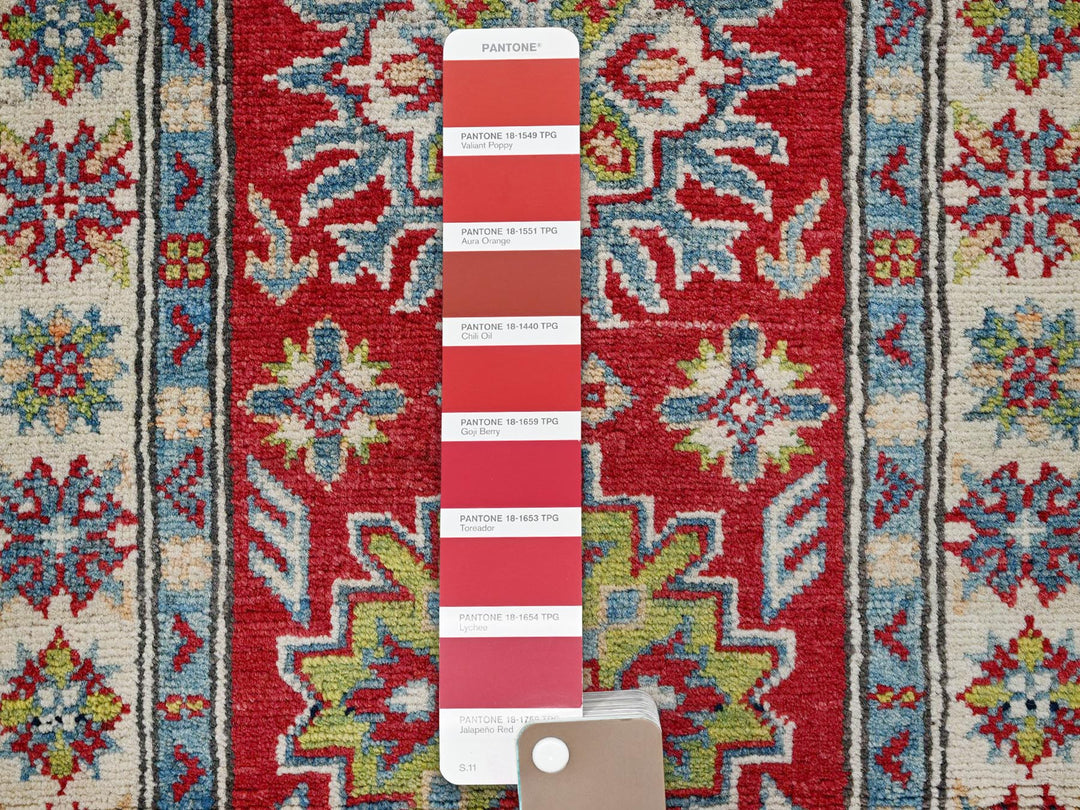 2'0" x 5'10" New Hand Knotted Red Wool Runner Oriental Rug - MOA102511