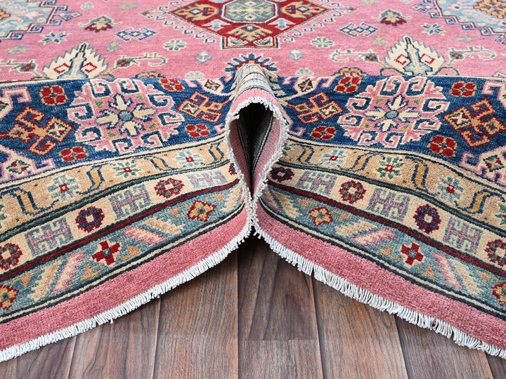 8'9" x 11'8" New Hand Knotted Pink Wool Rectangle Oriental Rug - MOA102514
