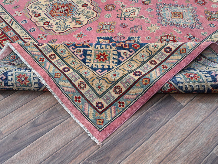 8'9" x 11'8" New Hand Knotted Pink Wool Rectangle Oriental Rug - MOA102514