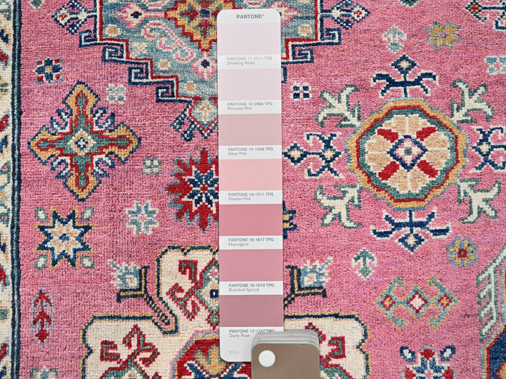 8'9" x 11'8" New Hand Knotted Pink Wool Rectangle Oriental Rug - MOA102514