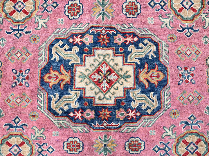 8'9" x 11'8" New Hand Knotted Pink Wool Rectangle Oriental Rug - MOA102514