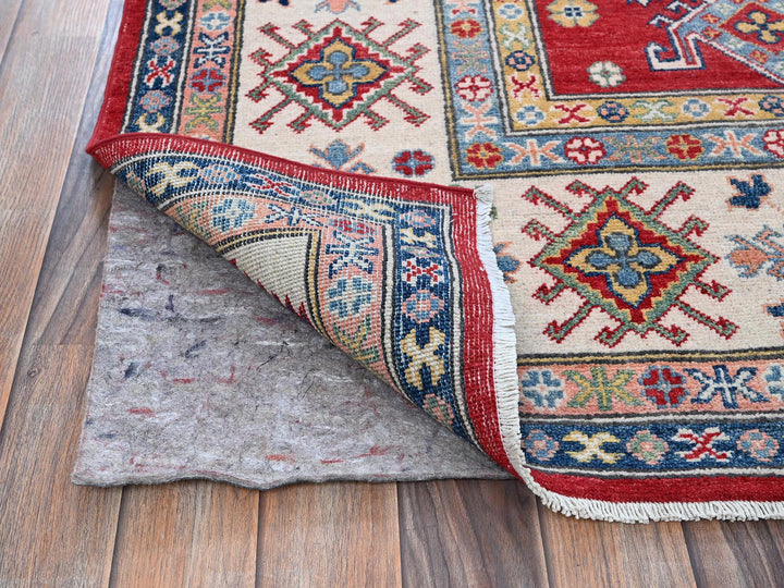 8'2" x 10'2" New Hand Knotted Red Wool Rectangle Oriental Rug - MOA102518