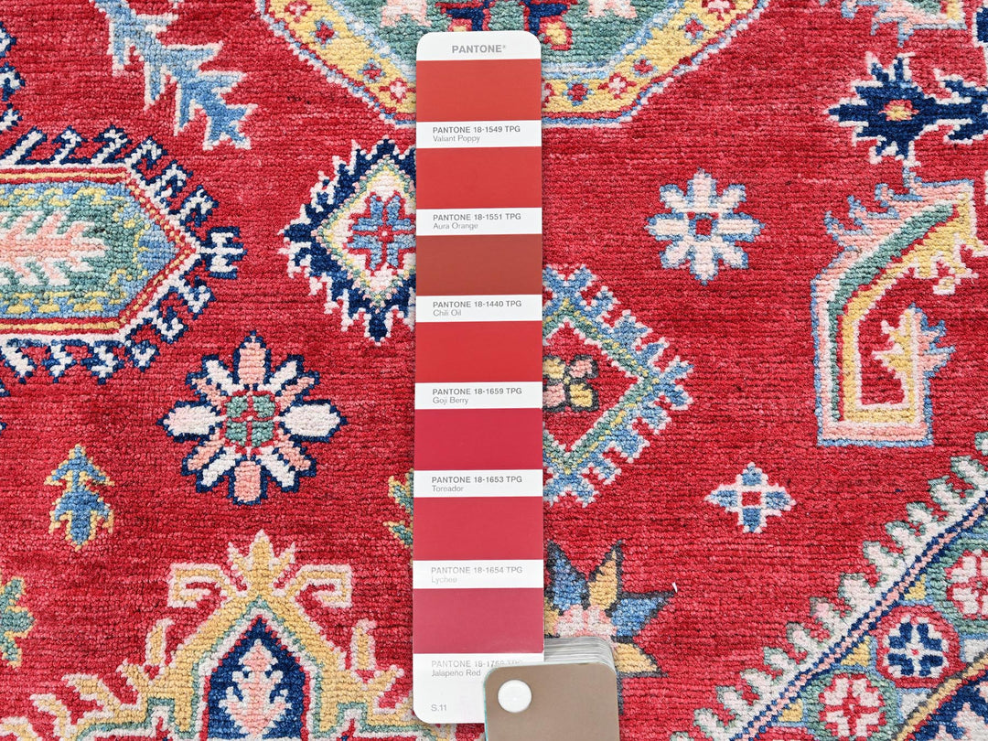 8'2" x 10'2" New Hand Knotted Red Wool Rectangle Oriental Rug - MOA102518