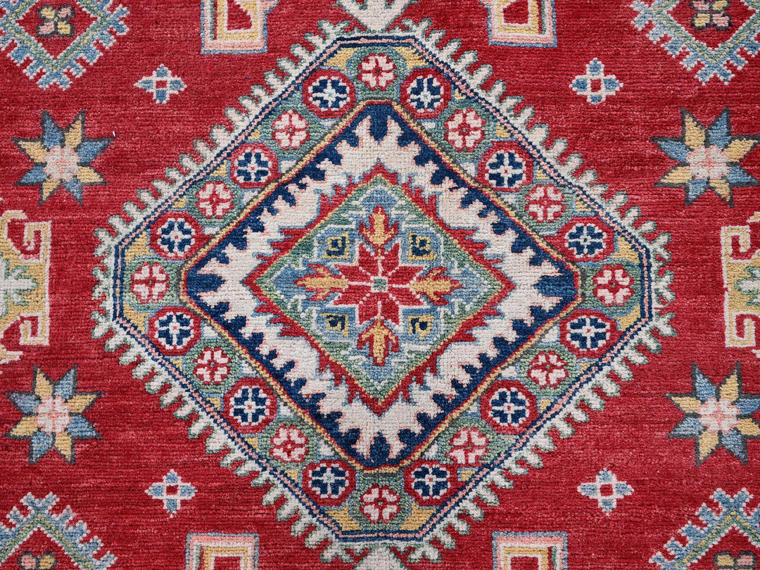 8'2" x 10'2" New Hand Knotted Red Wool Rectangle Oriental Rug - MOA102518