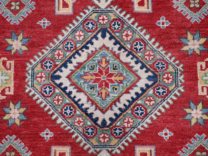8'2" x 10'2" New Hand Knotted Red Wool Rectangle Oriental Rug - MOA102518