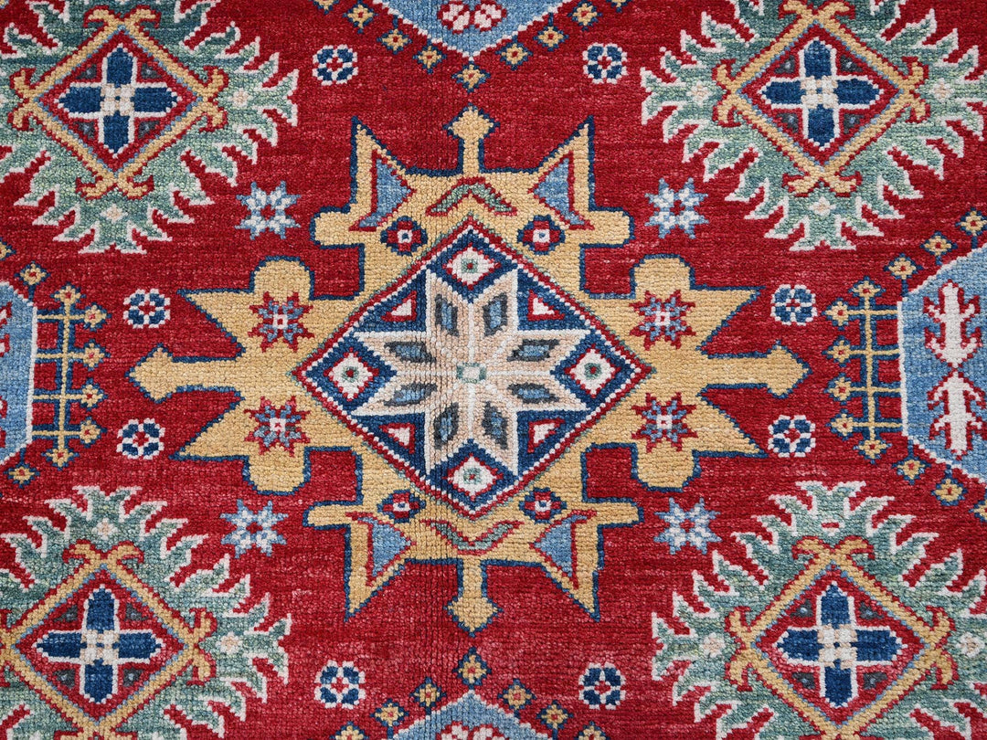 8'2" x 9'8" New Hand Knotted Red Wool Rectangle Oriental Rug - MOA102522