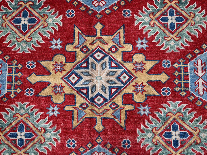 8'2" x 9'8" New Hand Knotted Red Wool Rectangle Oriental Rug - MOA102522