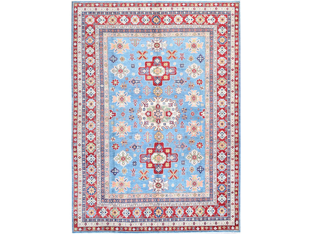8'9" x 12'1" New Hand Knotted Blue Wool Rectangle Oriental Rug - MOA102525