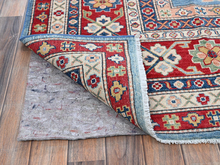 8'9" x 12'1" New Hand Knotted Blue Wool Rectangle Oriental Rug - MOA102525