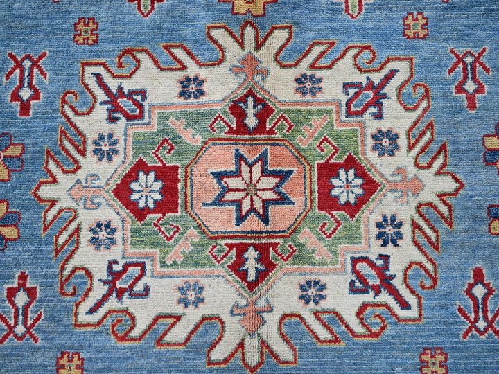 8'9" x 12'1" New Hand Knotted Blue Wool Rectangle Oriental Rug - MOA102525