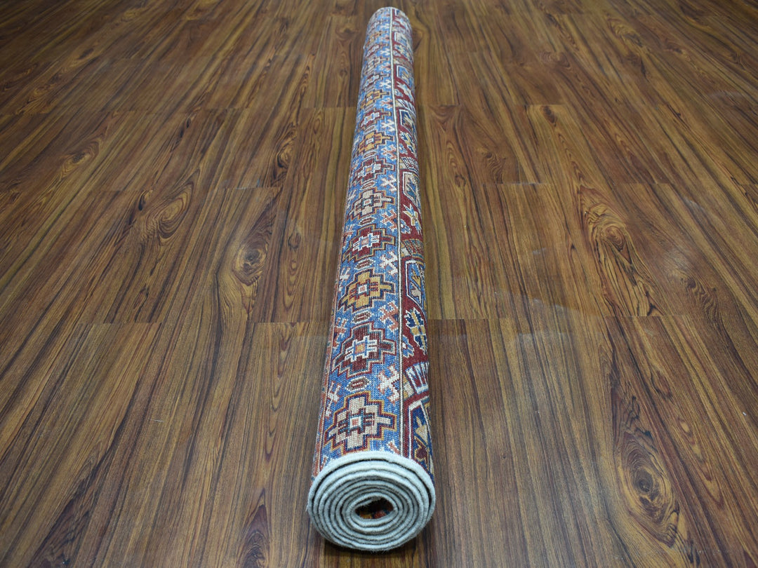 5'7" x 8'4" New Hand Knotted Ivory Wool Rectangle Oriental Rug - MOA10252764
