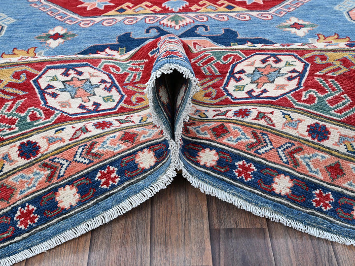 8'10" x 11'8" New Hand Knotted Blue Wool Rectangle Oriental Rug - MOA102527