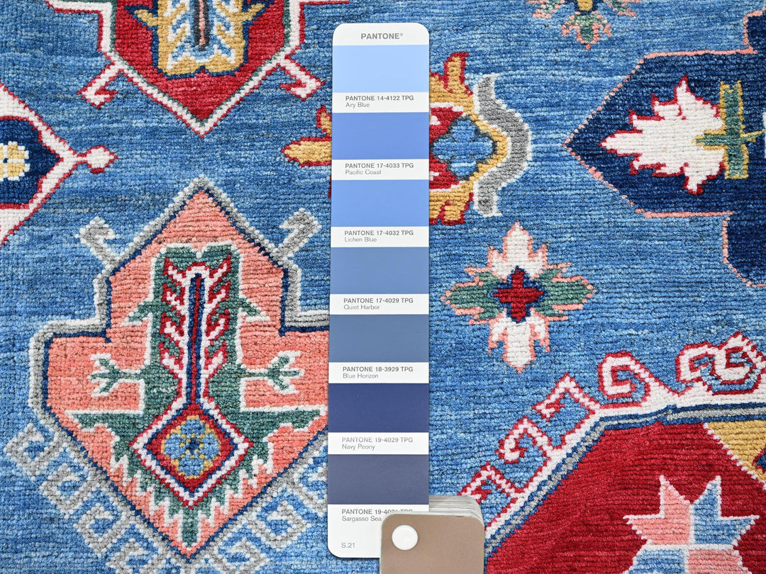 8'10" x 11'8" New Hand Knotted Blue Wool Rectangle Oriental Rug - MOA102527