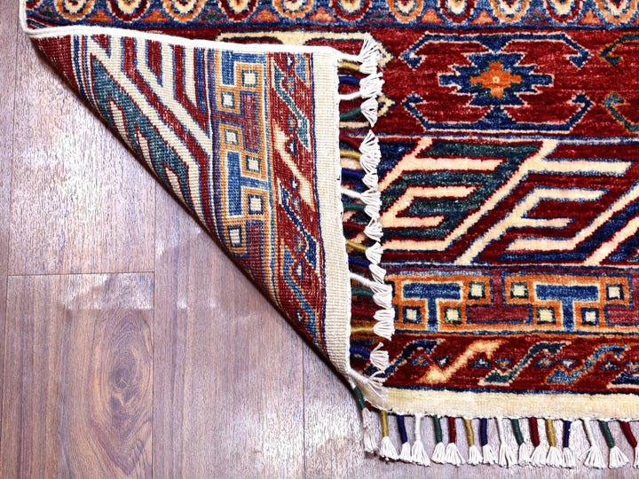 2'4" x 9'1" New Hand Knotted Blue Wool Runner Oriental Rug - MOA10252839